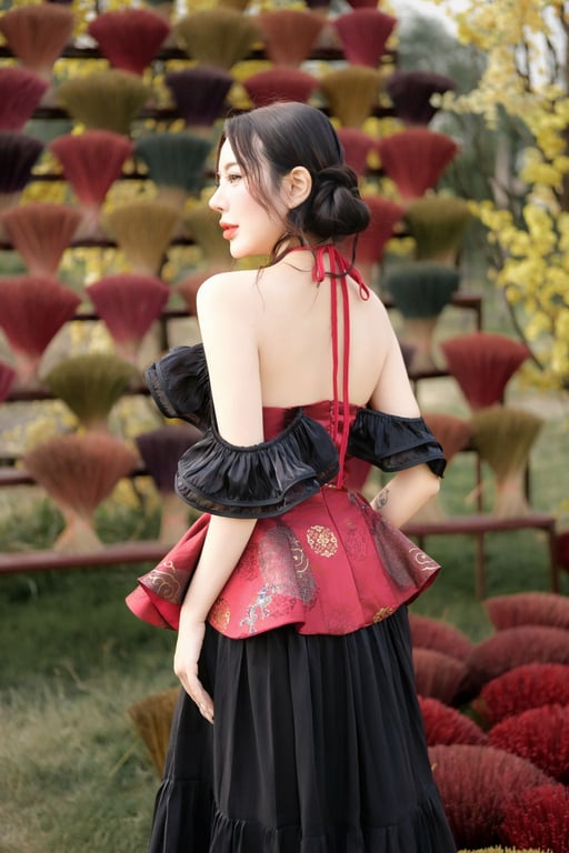 Flexy - Set Yếm Đan Châu đỏ S/M/L/XL