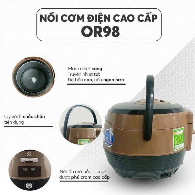 NỒI CƠM ORKIN  THÁI LAN- OR98 1.8L