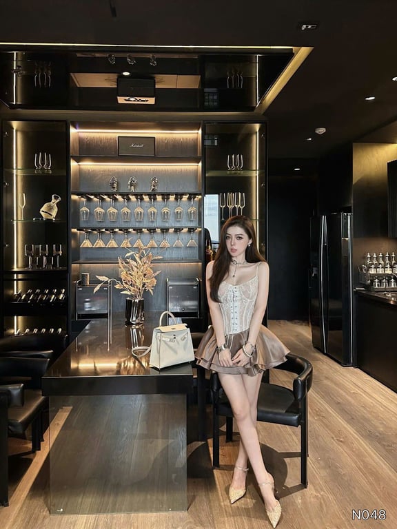 N048- váy corset đan dây ThảoBibi