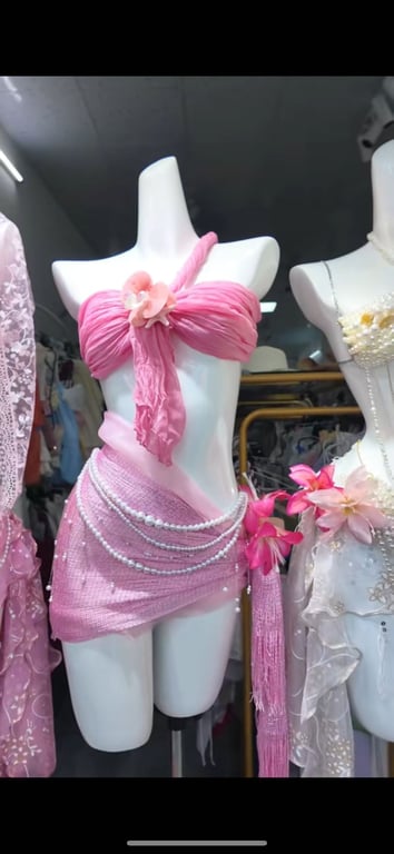 Set bikini hottrend hồng