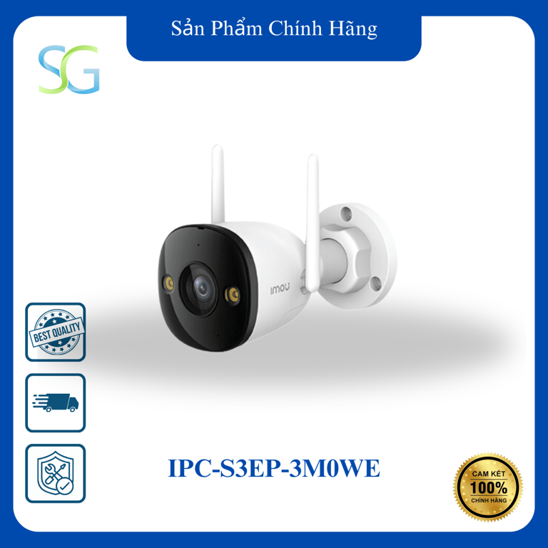 Camera IP Wifi Bullet 3 3Mp IMOU IPC-S3EP-3M0WE