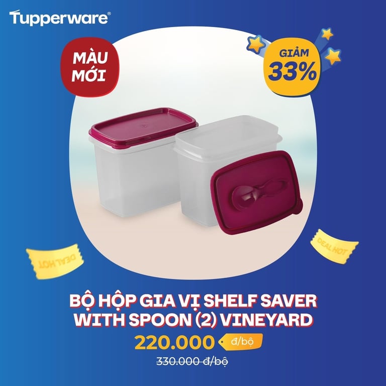 Set 2 Hộp gia vị shelf saver