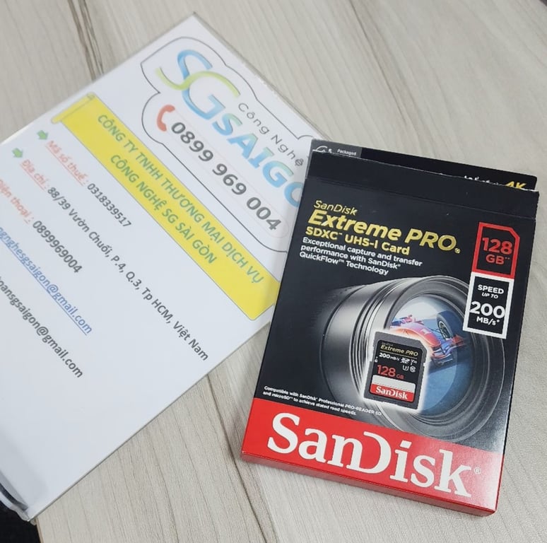 Thẻ nhớ SD 128GB SanDisk Extreme Pro 200 MB/s