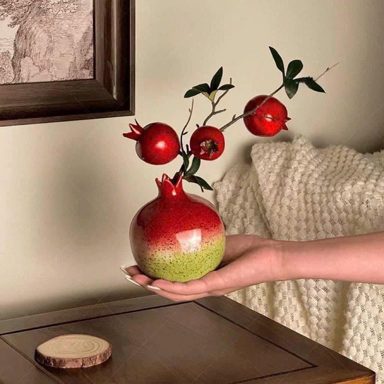 Set bình lựu đỏ