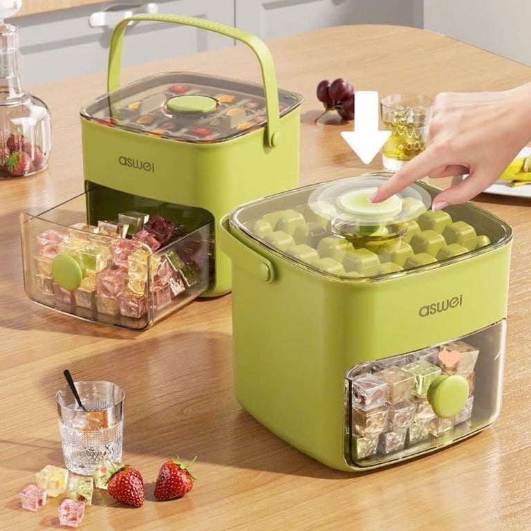 KHAY LÀM ĐÁ THÔNG MINH – ẤN NHẸ LÀ ĐÁ RƠI!