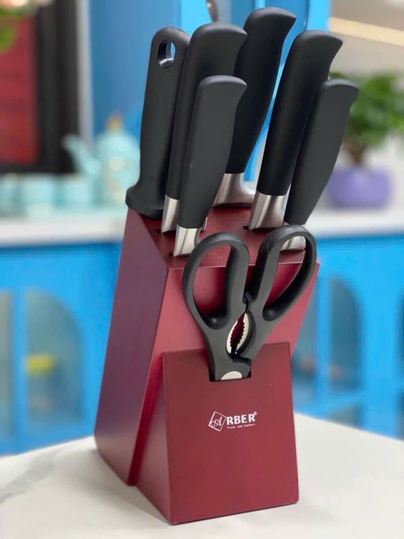 BỘ DAO 8 MÓN CAO CẤP KÈM KÉO NHÀ BẾP ARBER ABSCR8