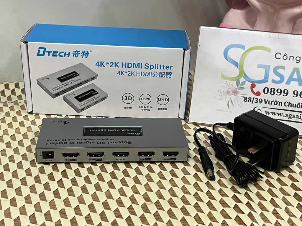 Bộ chia HDMI 1 ra 4 Dtech DT-7144A