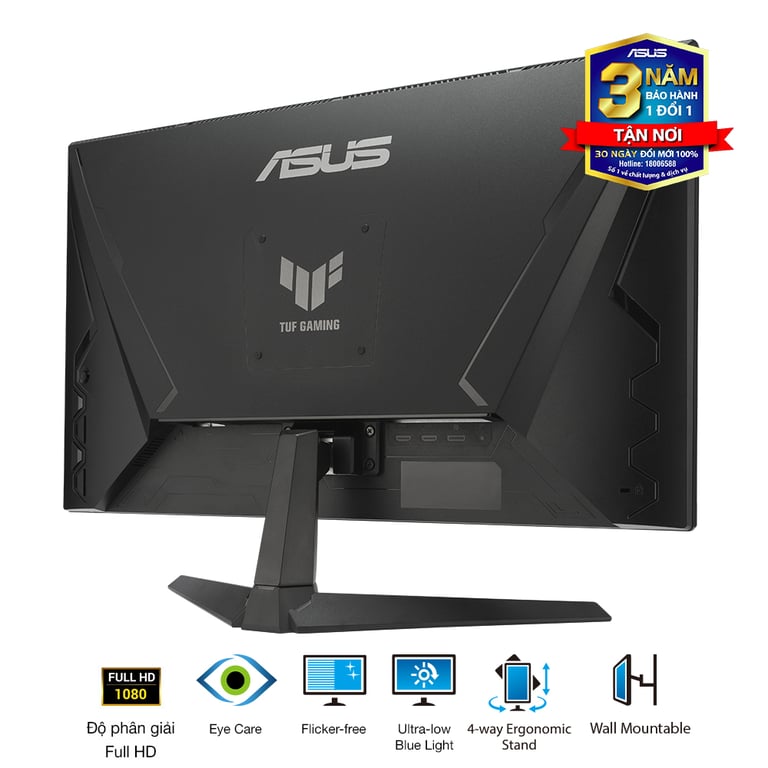Màn Hình Gaming ASUS TUF VG249Q3A (23.8 inch/ FHD/ Fast IPS/ 180Hz/ 1ms/ ELMBSync/ GSync/ FreeSync)