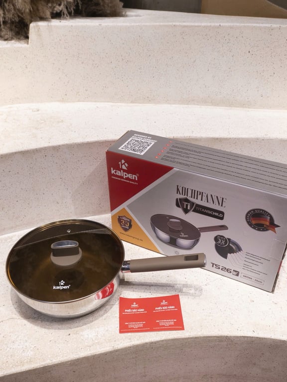 CHẢO CHỐNG DÍNH LIỀN KHỐI 7 LỚP KALPEN TITANIUM SHIELD TS26