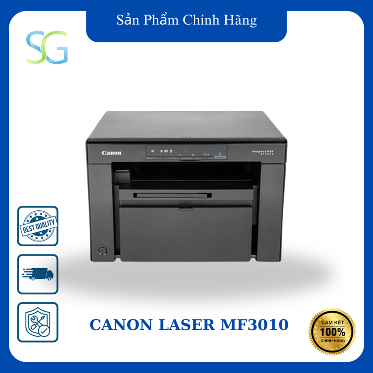 Máy In Laser Trắng Đen Đa Năng Canon MF3010 - Hàng Chính Hãng