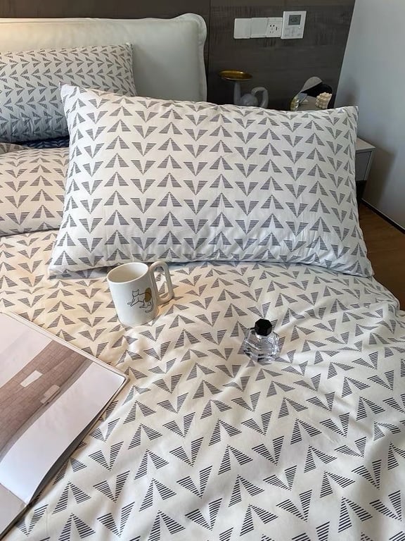 Bộ ga, vỏ gối, vỏ chăn chất cotton living siêu xịn