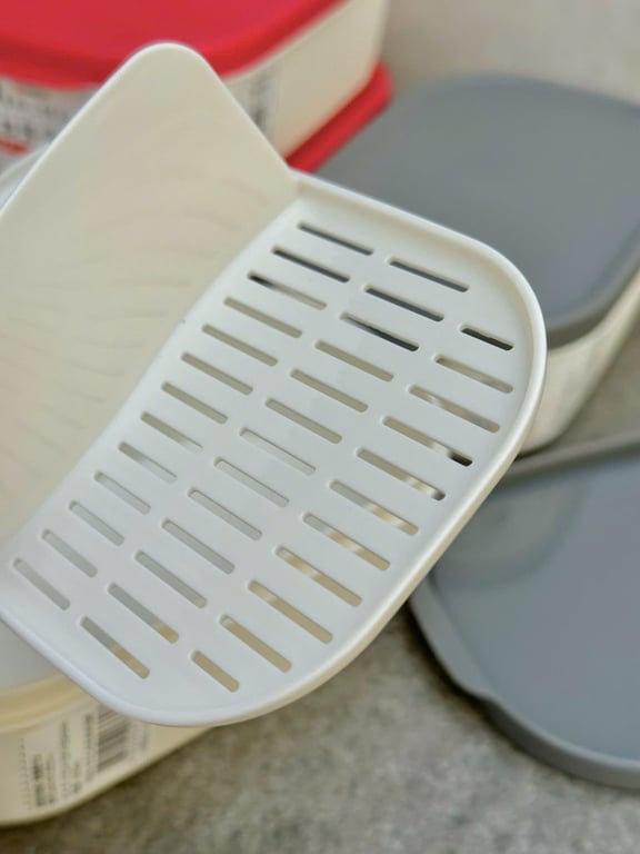 Set 4 Hộp đựng thực phẩm 2 lớp, chia 2 ngăn NAKAYA❤️