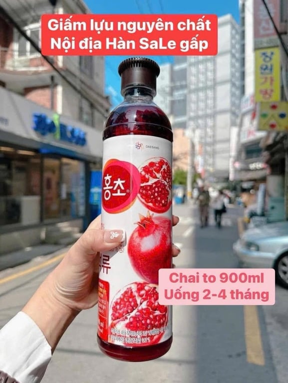 Giấm mâm xôi chai 900ml