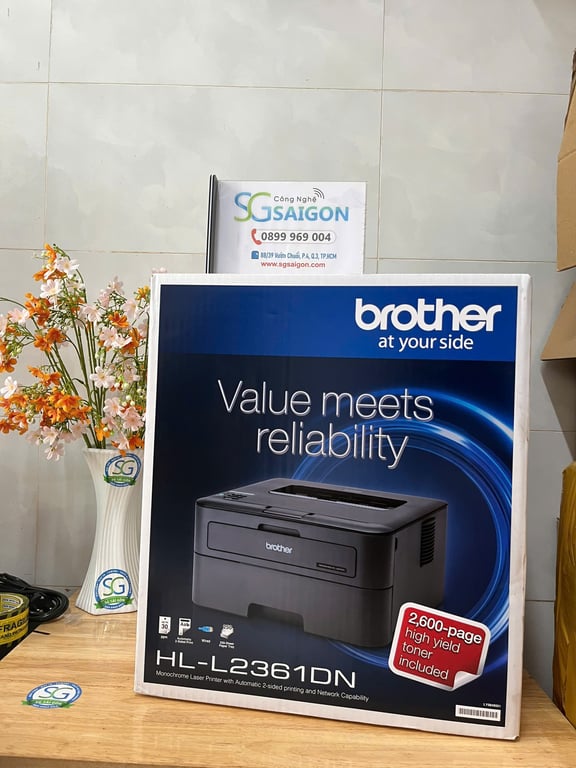 Máy In Laser Đen Trắng Brother HL-L2361DN - Chính Hãng
