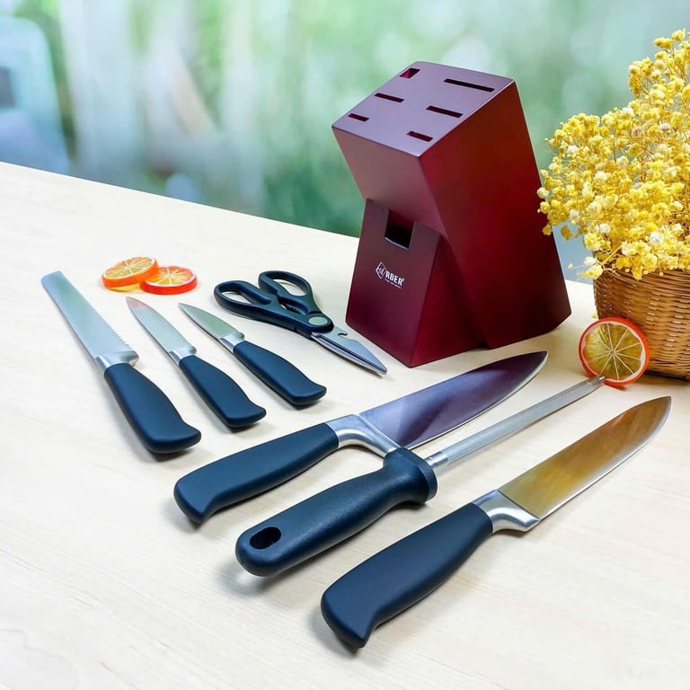 BỘ DAO 8 MÓN CAO CẤP KÈM KÉO NHÀ BẾP ARBER ABSCR8