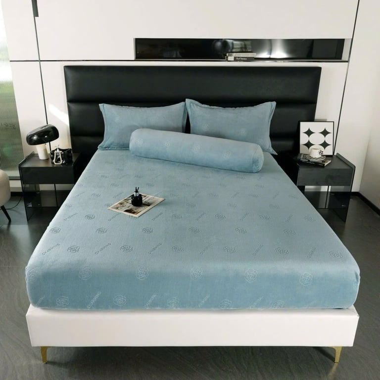 Set ga gối 4 món nỉ nhung 1.8*2m ❤️