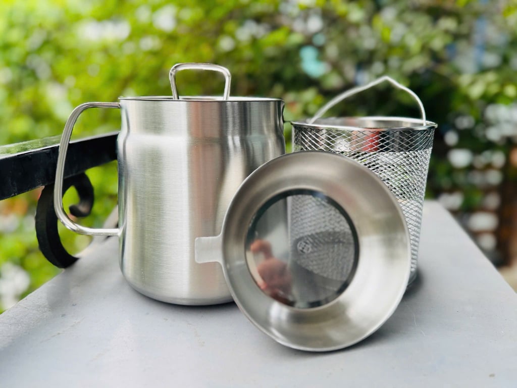 BÌNH LỌC DẦU ĂN INOX 304 CAO CẤP 2 lít