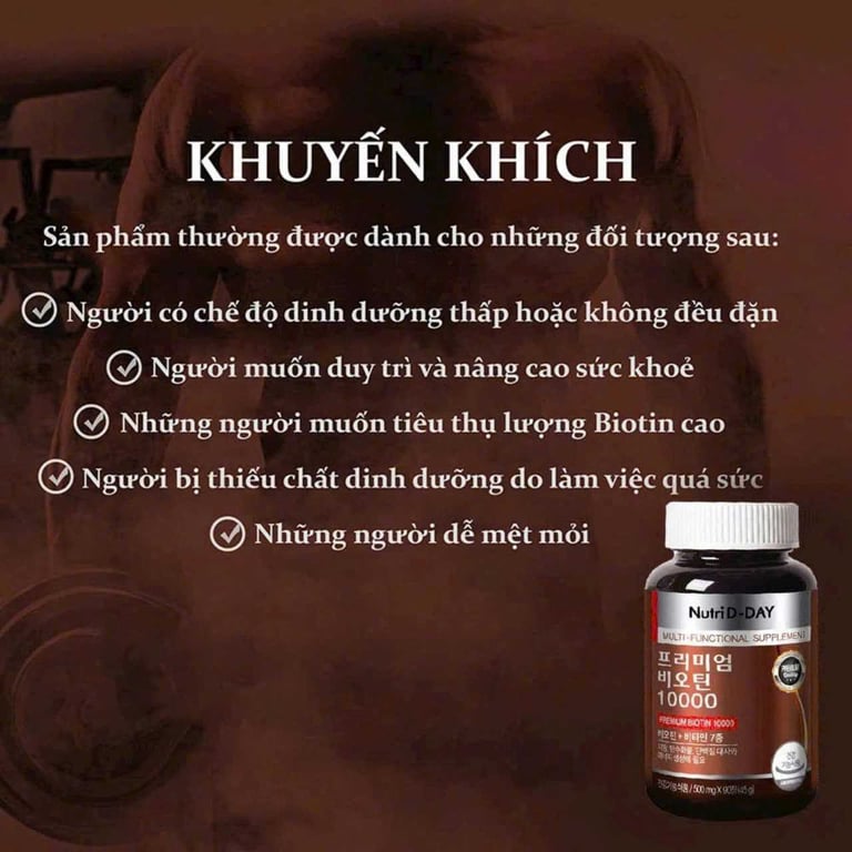 Biotin Nutriday 1000mg Hàn Quốc hộp 90 viên