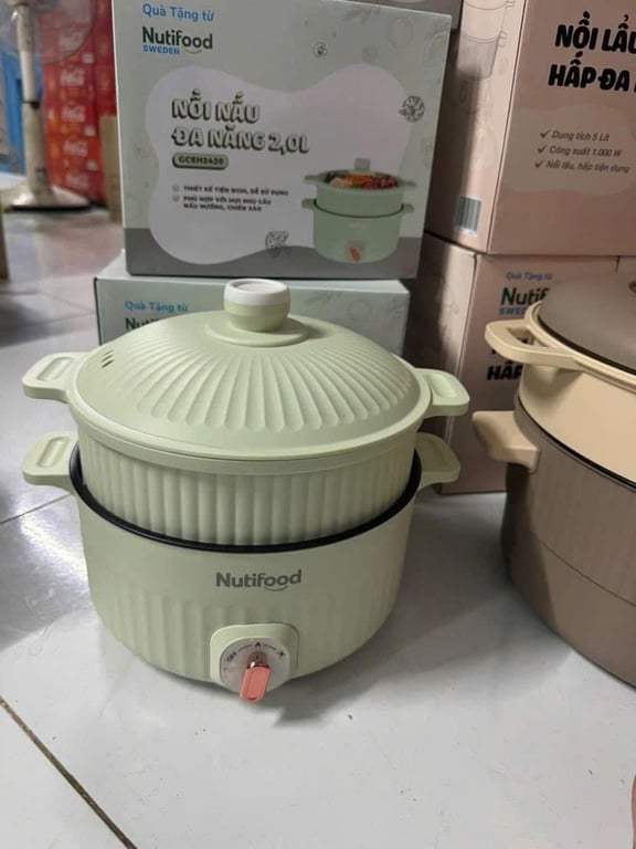 NỒI LẨU ĐIỆN - HẤP ĐA NĂNG 2L GREEN COOK