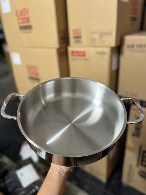 NỒI INOX ĐÁY LIỀN NGUYÊN KHỐI KIMSCOOK VUNG KÍNH sz 24-28cm