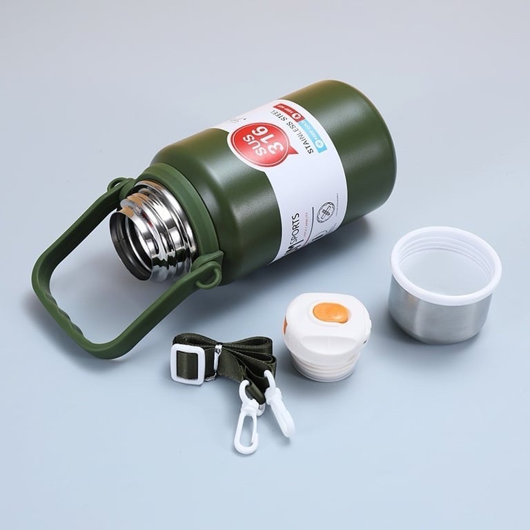 BÌNH GIỮ NHIỆT 1200ML MTU61 CÓ QUAI ĐEO CHÉO TIỆN LỢI