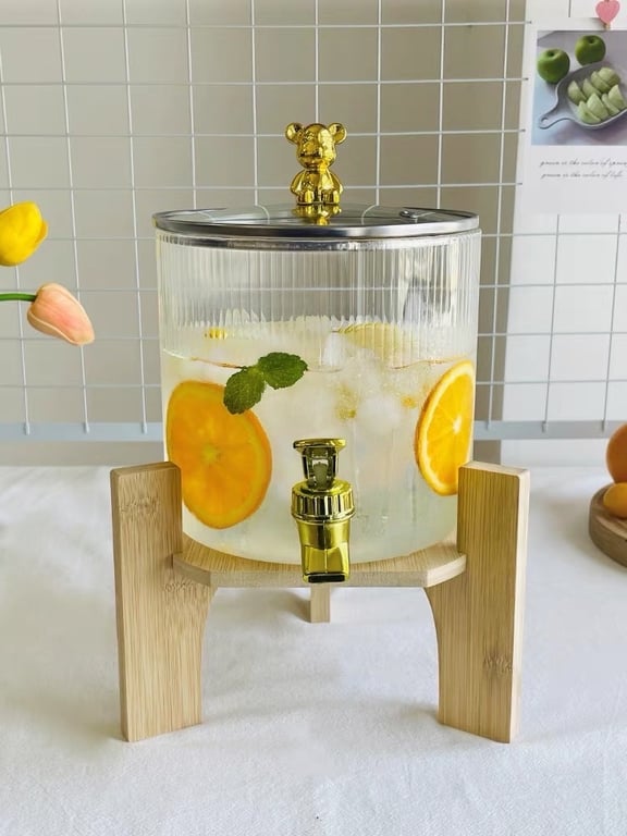 Bình đựng nước thủy tinh có vòi cao cấp