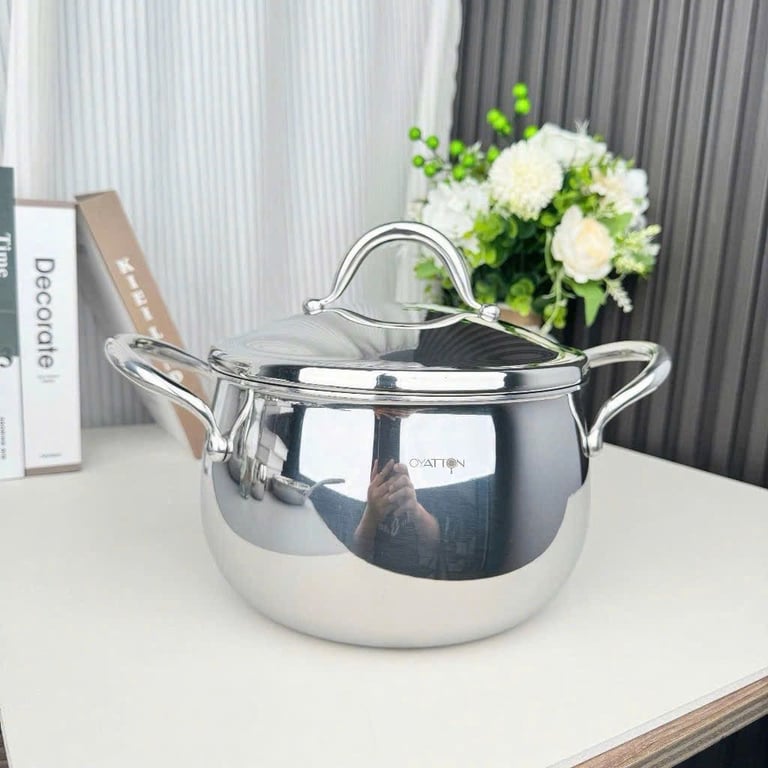 Nồi Vạc nắp kim loại Oyatton 20cm OYT285