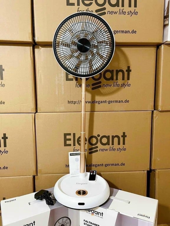 Quạt cây gấp gọn tích điện thông minh Elegant Germany