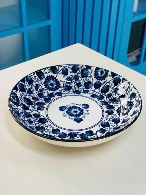 Combo tô, đĩa sứ Ceramic phong cách Nhật Bản