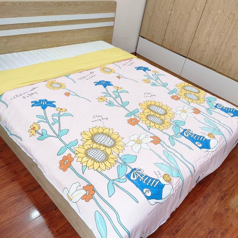 Chăn hè trần bông cotton họa tiết 2mx2m2 Dream Nishikwa