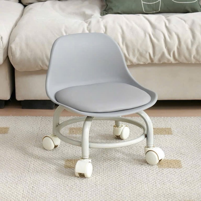 GHẾ XOAY TỤA LƯNG 360* CHỊU LỰC CÓ BÁNH XE ĐỆM DA