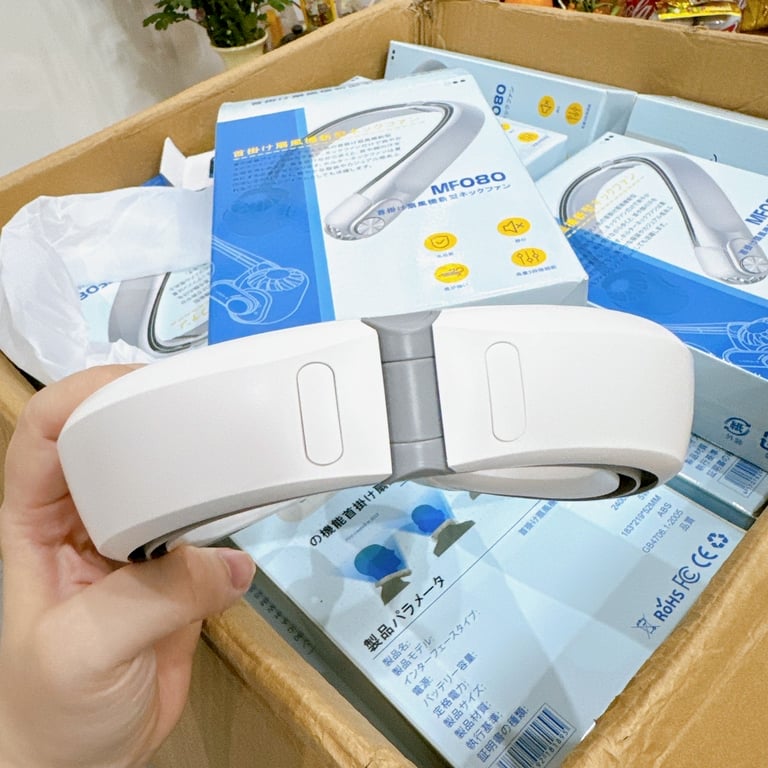 Quạt đeo cổ, máy làm mát cổ Công nghệ mới Nhật Bản