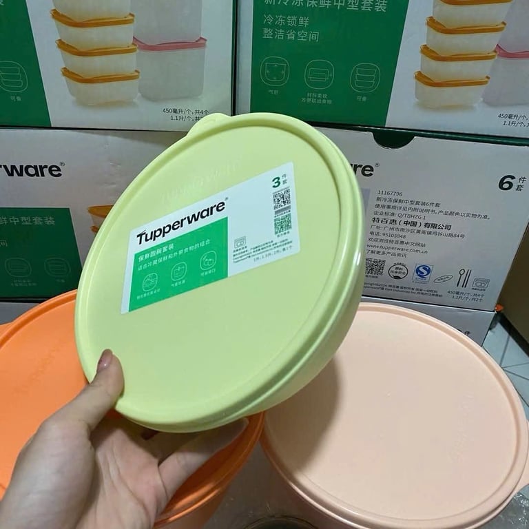 Set 3  bát tupper ware 1L, 1.5L, 2L