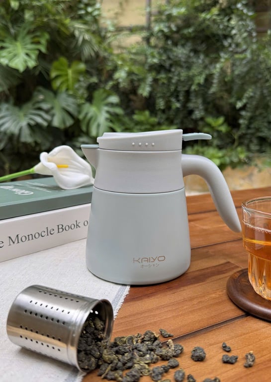 Bình giữ nhiệt pha trà kèm lõi lọc inox 304 Kaiyo 500ml