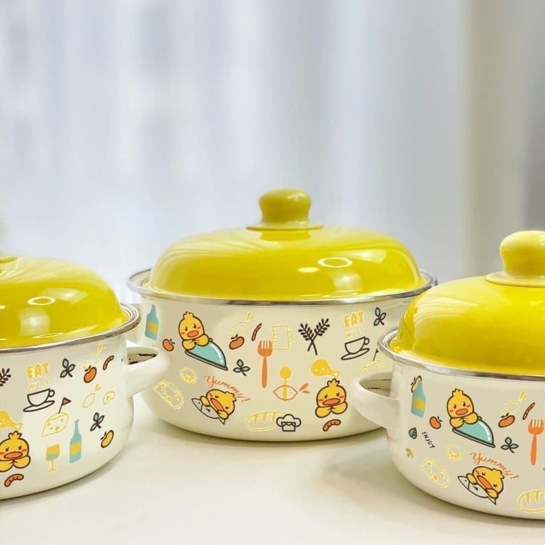Set 3 nồi vit vàng tráng men cao cấp