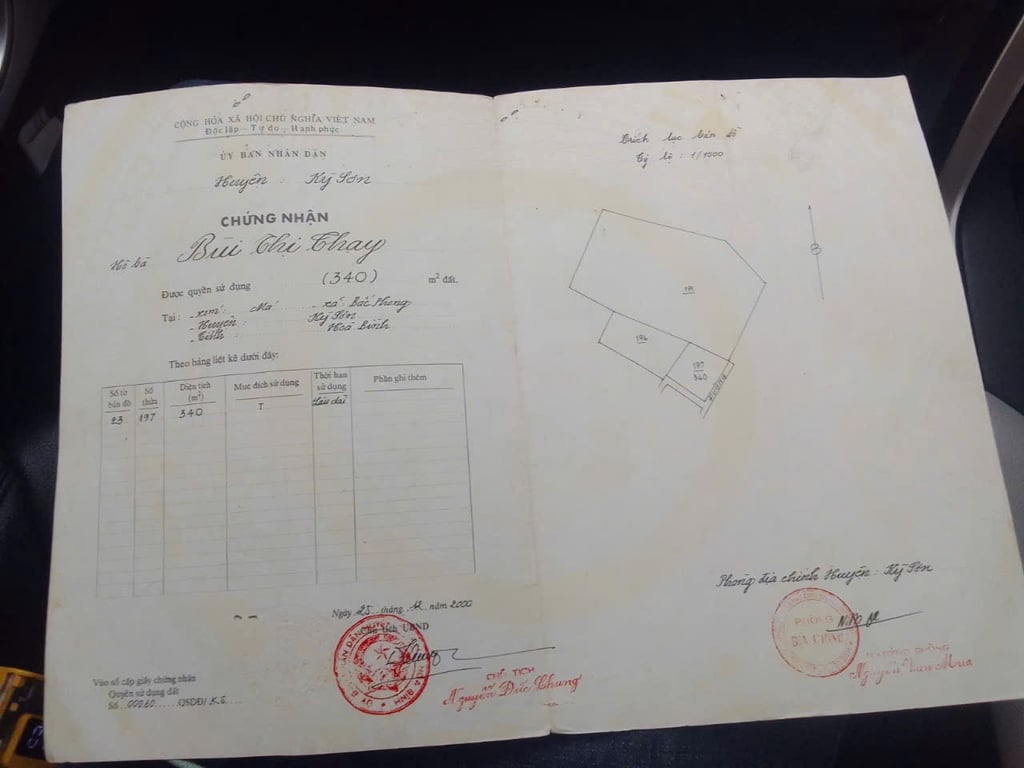 340m2 full thổ cư tại Bắc Phong, Cao Phong, HB