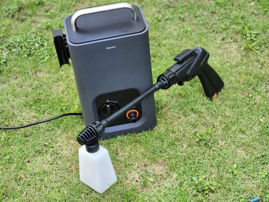 🚗 Máy Rửa Xe Di Động Chính Hãng BASEUS F0 – Gọn nhẹ, mạnh mẽ, chuẩn xịn!