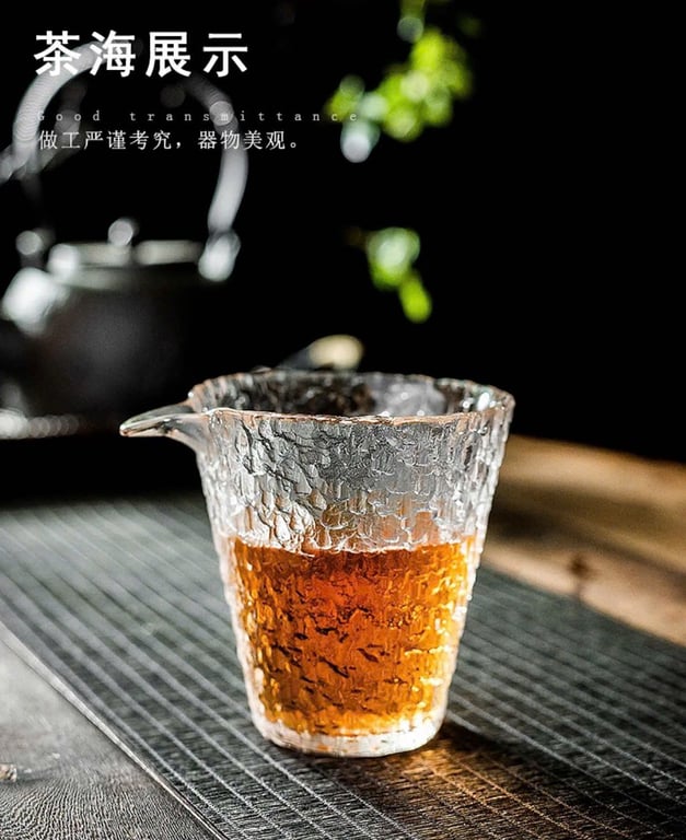 Bộ Ấm Chén Pha Trà Bằng Thuỷ Tinh Chịu Nhiệt Cao Cấp - Bộ Chén Khải 8 Món