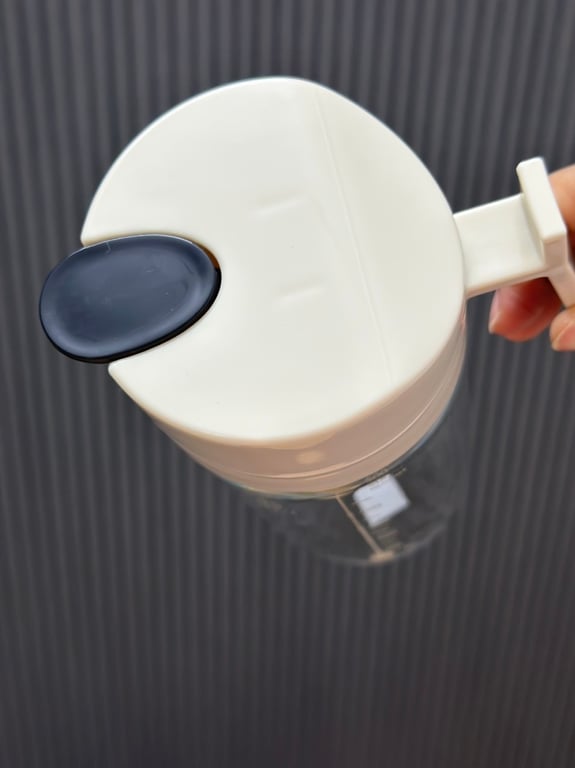 Bình đựng dầu ăn thuỷ tinh thông minh nắp tự đóng mở 500ml