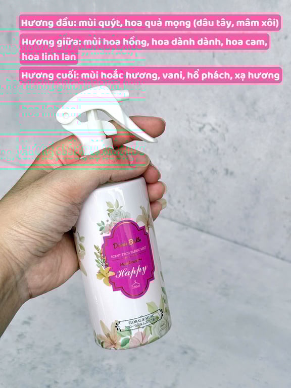Nước hoa quần áo Duree Balle hàng nội địa Nhật – chai to 250ml
