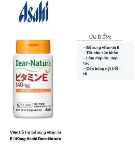 Vitamin E hữu cơ Dear Nature Nhật hộp 60 viên