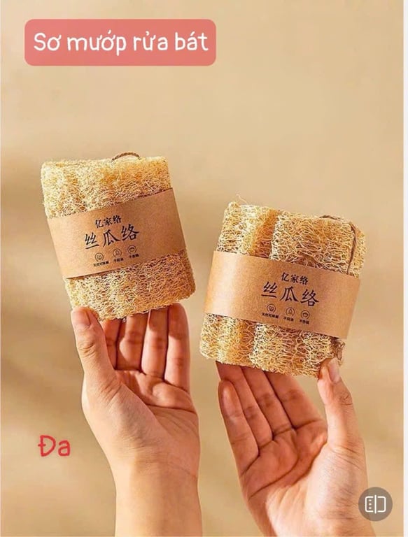 Combo 5 miếng xơ mướp khô xuất