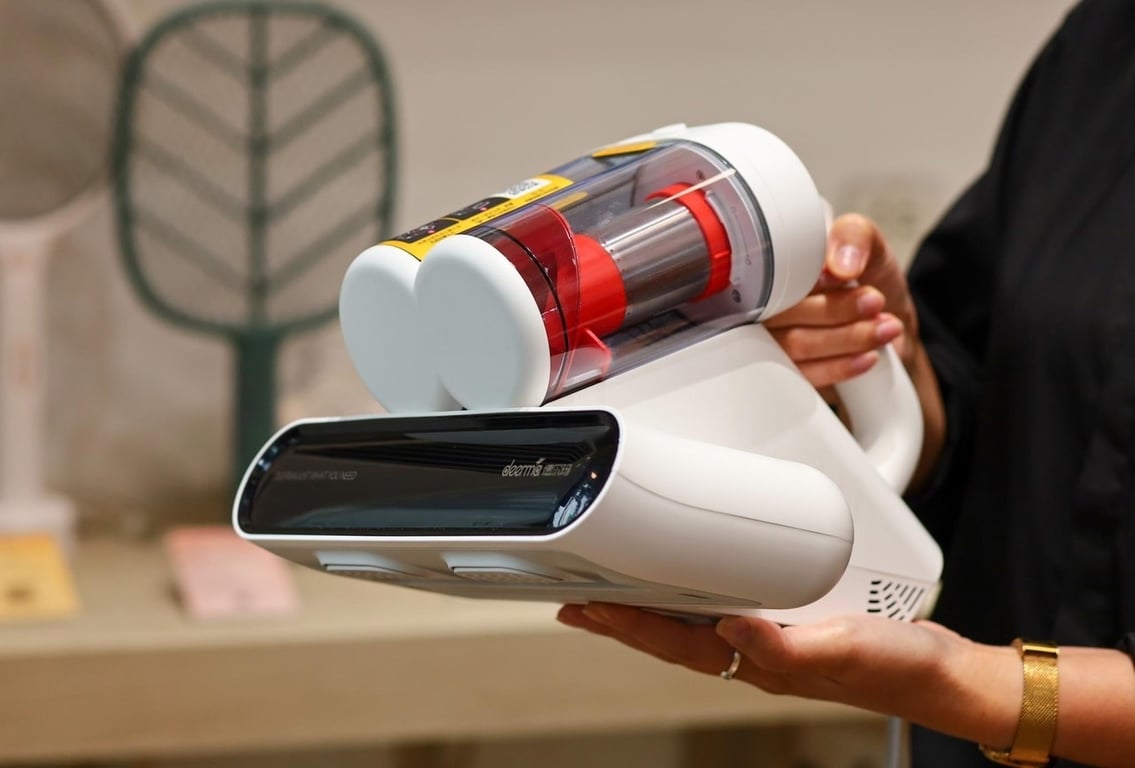 Máy hút bụi giường đệm thảm sofa #Deerma CM980 lực hút 13000Pa