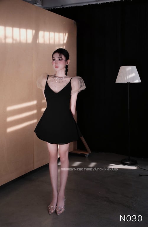 N030- set yếm voan đá Trang kyo