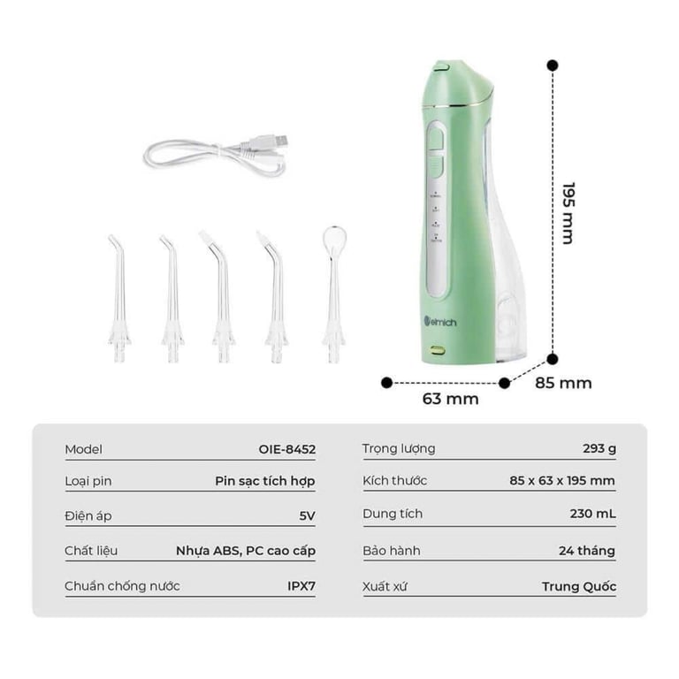 MÁY TĂM NƯỚC ELMICH OIE 8452