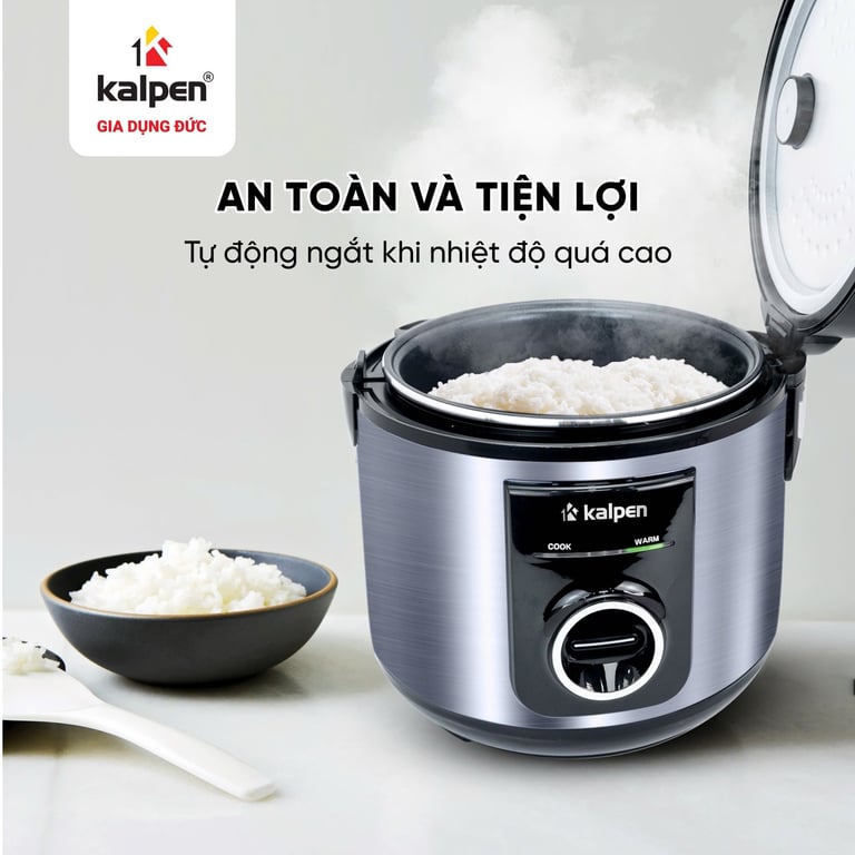 NỒI CƠM ĐIỆN CAO CẤP KALPEN R8 DUNG TÍCH 1,2L