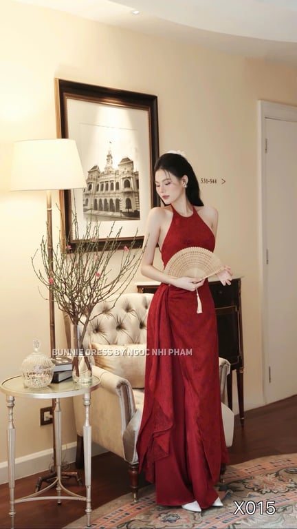 X015- set yếm khoét eo