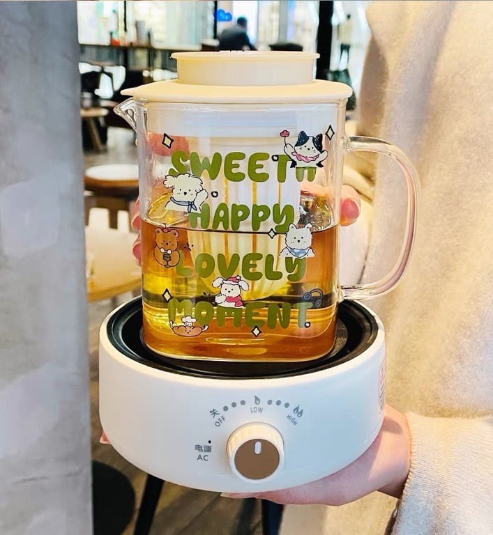 SIÊU PHẨM BỘ BÌNH CỐC THỦY TINH LỌC TRÀ SIÊU XINH