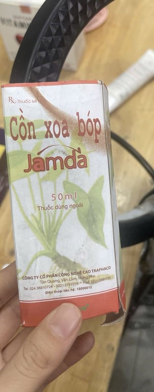 Cồn xoa bóp jamda 50ml