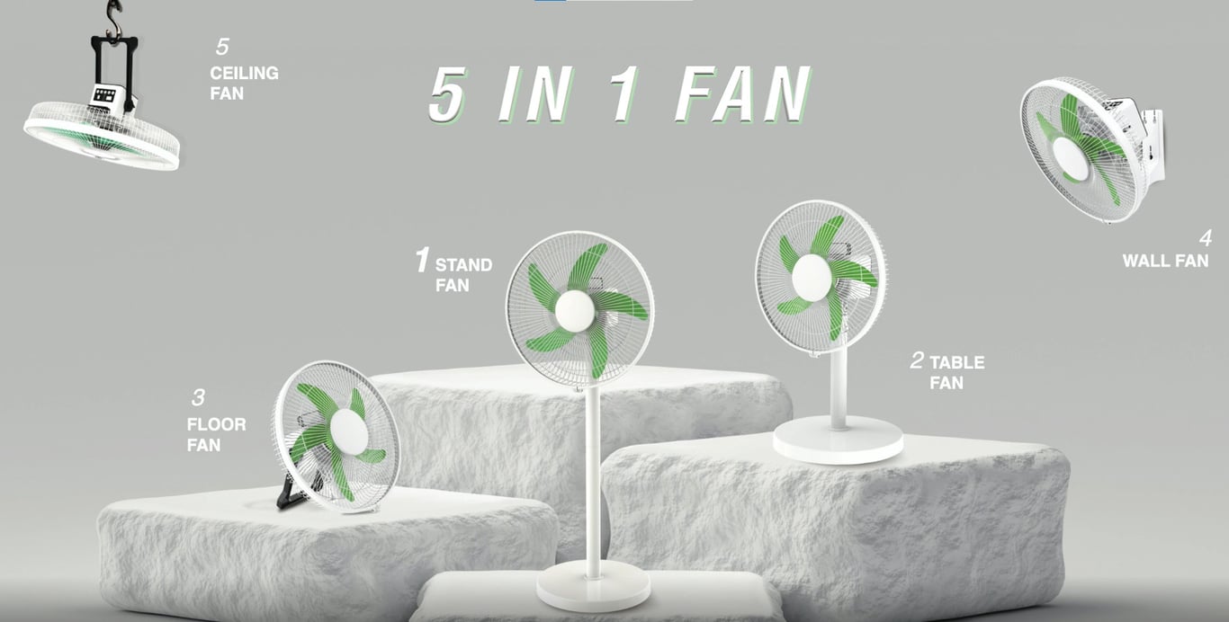 ⛺️ Quạt Tích Điện Lebenlang LBL1702